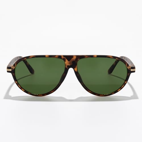 Vintage Aviator Sunglasses for Men Women Fashion Metal Frame Retro Pilot Shades with for Driving Travel Outdoor UV4002