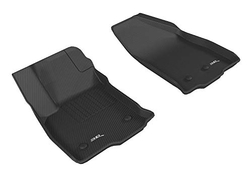 3D MAXpider Custom Fit Kagu Floor Mat (Black) for 2016-2019 Chevrolet Volt - 1ST Row