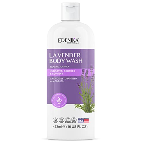 EDENIKA BOTANICALS Lavender Body Wash - Relaxing Formula with Certified ...