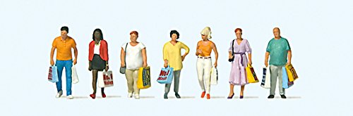 Preiser10737 Shoppers (7) Exclusive Figure Set