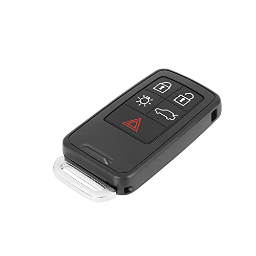 X AUTOHAUX Car Keyless Remote Key Fob Shell Case PG788A 5 Key Button Black, 7x3.5x1cm / 2.76"x1.38"x0.39"(L*W*H)