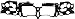 Header Panel for CHEVROLET TRAILBLAZER 2002-2009 ABS Plastic Black