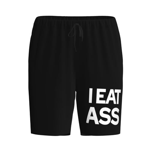 I Eat Ass Pajama Shorts for Men, Men's Pajama Bottoms, Sleepwear for Summer2