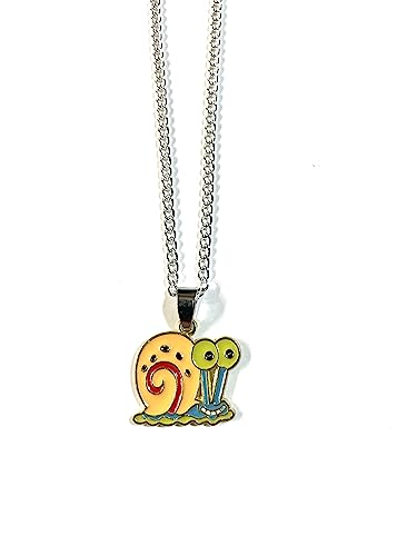 Porter Gallery USA Cartoon Snail 16' Silver Plated Necklace, Gift Boxed