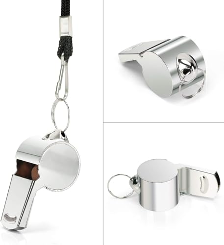 Fya Stainless Steel Whistle with Lanyard, Very Loud Sports Whistle, Perfect for Referees, Coaches, Polices, Emergency, Outdoor Sports, - Image 6