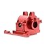 Produktbild Für Traxxas Für Latrax Für Teton Für Wüste Für Prerunner SST 1/18 Metall Vorne Hinten Getriebe Gehäuse RC Auto Upgrade Teile Zubehör(Red)