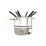 Base chauffante avec système de sécurité intégré contre la surchauffe - 6 fourchettes à fondues fournies, avec manche isolant