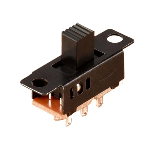 Interrupteur coulissant 3 positions 6 broches pour montage électronique DC 50V 0.5A sur panneau