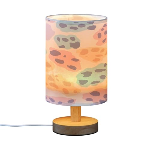 Lámpara de mesa multicolor con estampado de leopardo miniatura 2