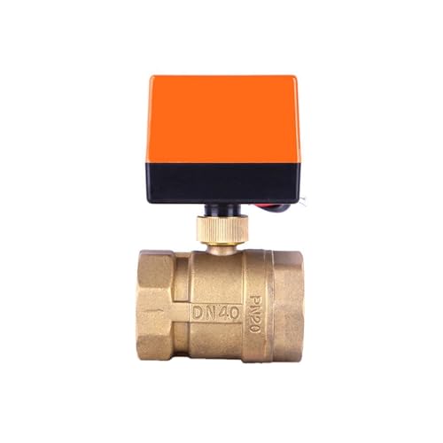 Vanne à bille électrique en laiton contre les fuites d'eau 1-1/4 220V - 2