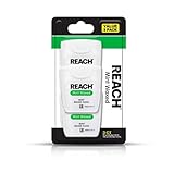 REACH Waxed Dental Floss, Mint, Plaque Remover for Teeth, Shred Resistant, Floss Slides Smoothly, Easy to Use, Waxed, Deep Cleaning Teeth, Oral Care, PFAS Free, for Adults & Kids, 3 Pack, 55 yd