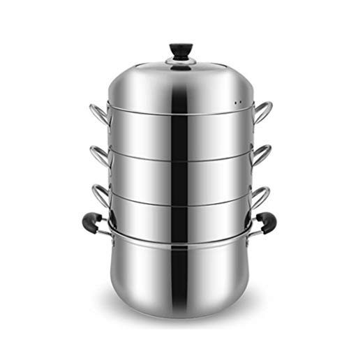 MJYHGFRT Steamer Steaming Rice Pot Without Odor 28cm Four-layer Thick