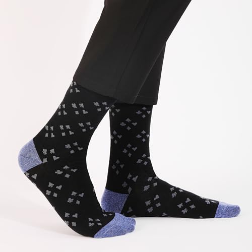 Image of HHX YONLEE Dress Socks 5 /6 /10 Pairs Crew Argyle Colorful Cotton Novelty Casual Happy Fun