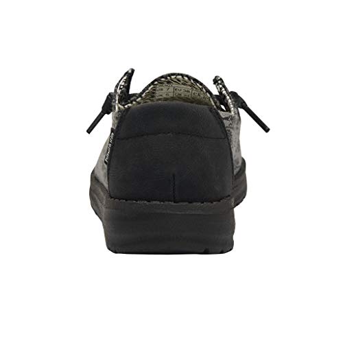 Image of HEYDUDE Women's Wendy Black Marble Size 12 | Women's Shoes | Women's Lace Up Loafers | Comfortable & Light-Weight
