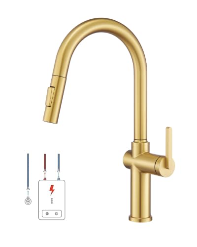 Tohlar Brushed Gold Kitchen Tap