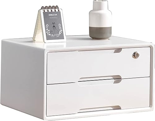TLTDSMY Archivador, archivador, almacenamiento de escritorio, organizador, con llave, caja de almacenamiento de suministros de oficina, unidad de almacenamiento, puede almacenar artículos