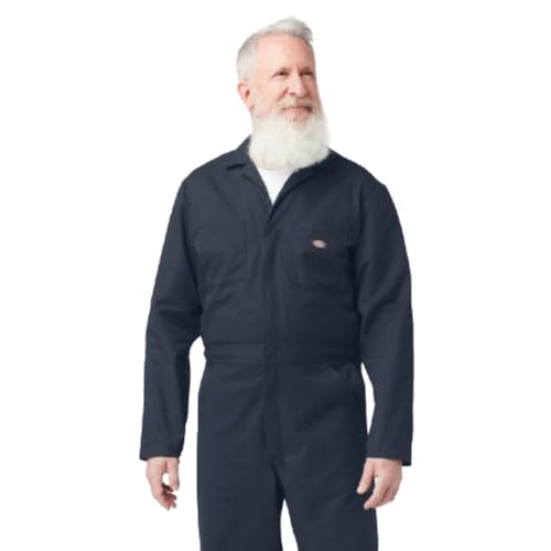 Dickies Long Sleeve Coveralls, DARK NAVY, XL TL