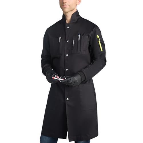 Image of The Lab Coat Project: 100% Cotton Chemistry Men's 6-Pocket Long Cuffs Snaps