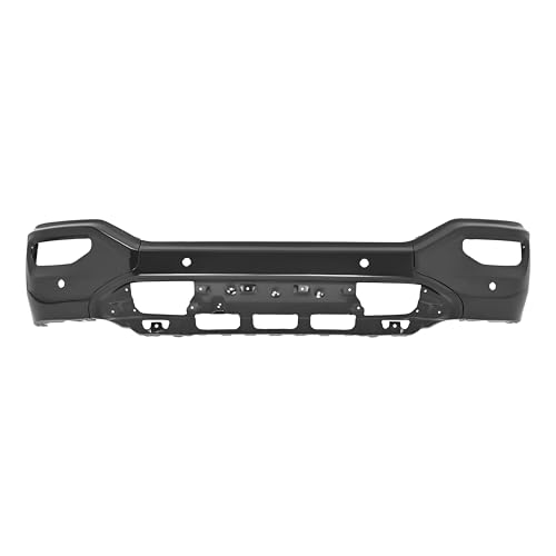 ALMULOO Front Bumper Face Bar W/Sensor Holes Compatible with 2016-2018 GMC Sierra 1500 2019 GMC Sierra 1500 Limited Replacement for GM1002864 23381976 Steel Powder Coated Black 3 pcs by ALMULOO - Image 3