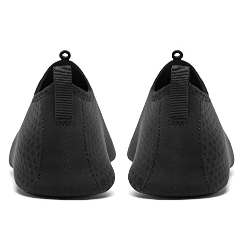 Foto von Limberun Wasserschuhe für Damen und Herren,Badeschuhe,Schwimmschuhe,Wasserschuhe seeigelfest für steinstrand Meer, Aquaschuhe Erwachsene,dusch- & Badeschuhe für Herren, Fluss Schwarz 38-39