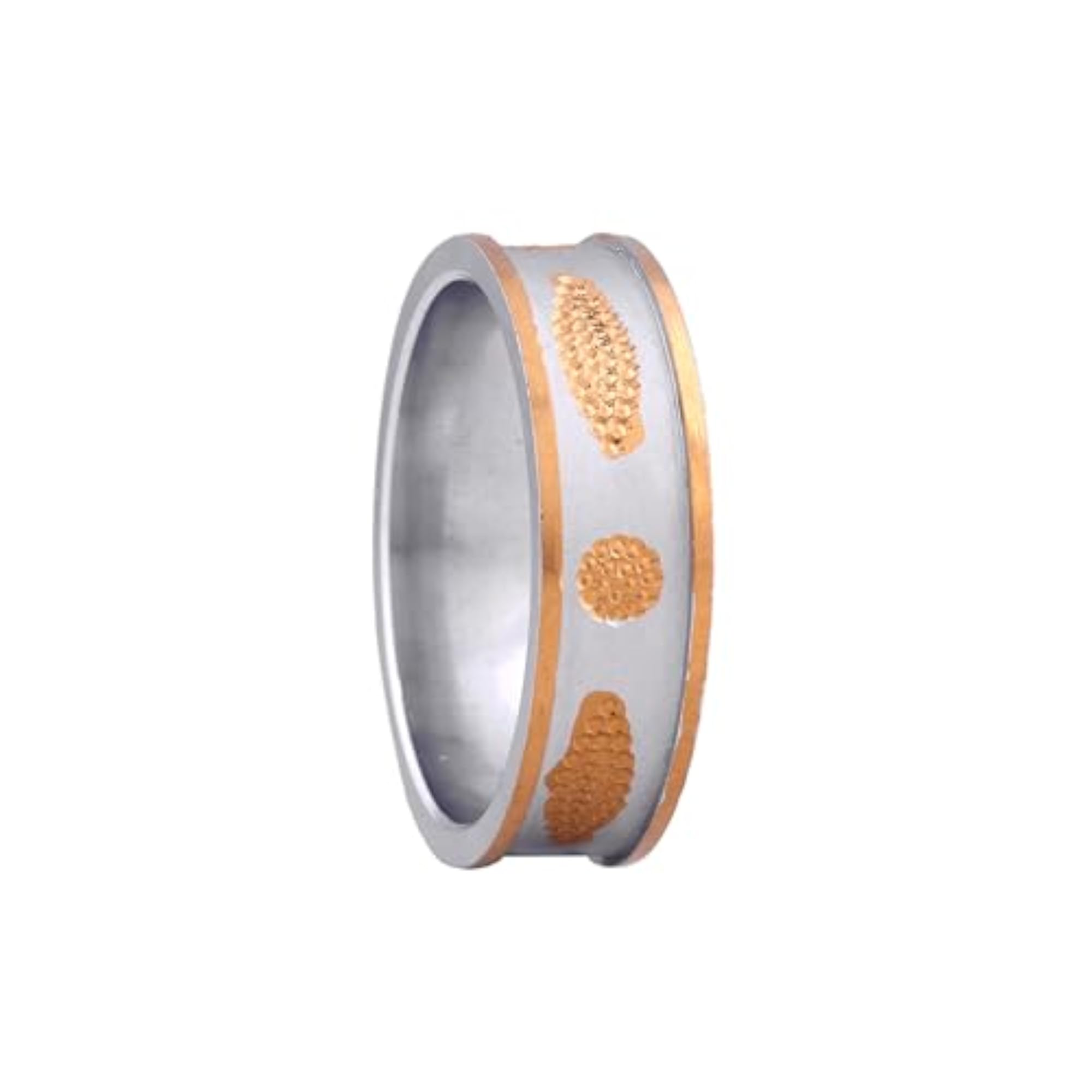 Lightweight Dual Tone Adjustable Band Ring, Everyday Wear