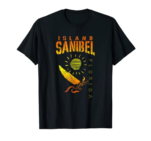 Isla Sanibel Florida Beach Sailing Camiseta