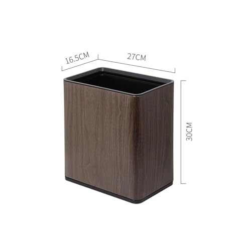 Papelera de baño de doble capa que oculta la bolsa y decora tu hogar 3