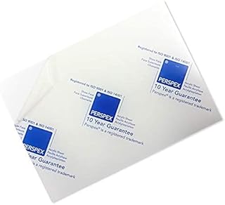 2mm Perspex Clear Acrylic Plastic Sheet Panel (A2, 594 x 420mm) High Transparency, Shatterproof - Clear (2)