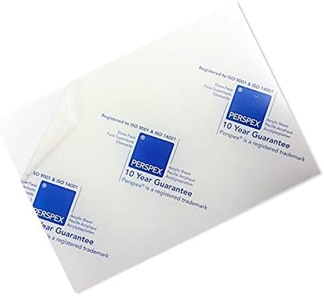 2mm Perspex Clear Acrylic Plastic Sheet Panel (A2, 594 x 420mm) High Transparency, Shatterproof - Clear (2)