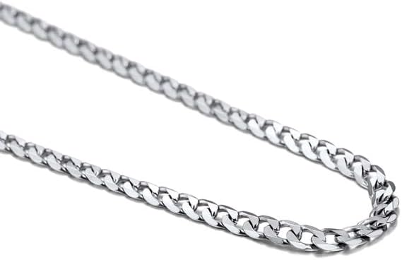 Bandmax 316L Stainless Steel Men Cuban Curb Link Chain Necklace Gift 3mm6mm9mm12mm Width Heavy Dense Punk Miami Necklace For Men Women 14Inch-30Inch