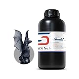 Siraya Tech Build (1kg) High Resolution Non-Brittle Tappable Engineering 3D Printing Resin (Smoky Black)