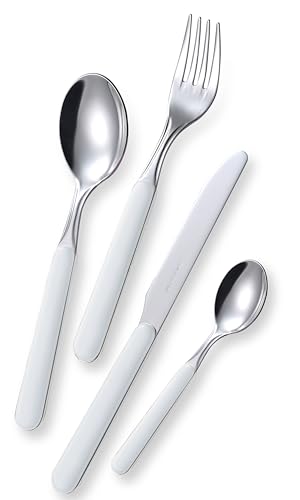 Eme Posaterie Bonita Posate, Bianco, Set di 24 Pezzi