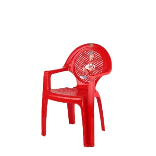 Image of Cello New Tulip Comfortable Kids Chair, Red | 100% Polypropylene Stackable Chairs | Dust Free | Strong and Durable | Backrest for Study Chair /Dining Room /Bedroom /Kids Room /Living Room /Indoor-Outdoor