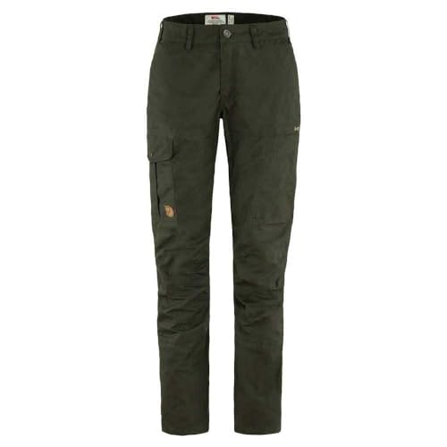 Fjällräven Damen Karla Pro Trousers Curved W Hose, Dunkles Waldgrün, 44