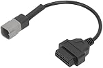 Aramox OBD2 Cable Adapter, 6PIN to 16PIN Diagnostic Cable Adapter Replacement for CAN AM MOTO ATV UTV Motorcycle Bike