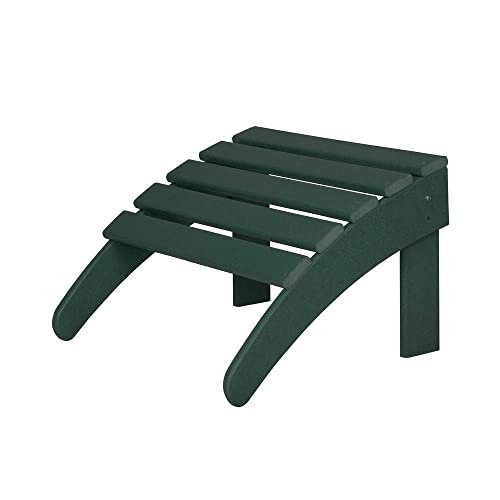 Green Color Plastic, Stainless Steel Material Foldable Ottoman Outdoor Patio Furniture 18.7 in. D X 20 in. W X 13.5 in. H Size, Weather Uv & Fade Resistant | All Season Pretty Forest Shade, Durable