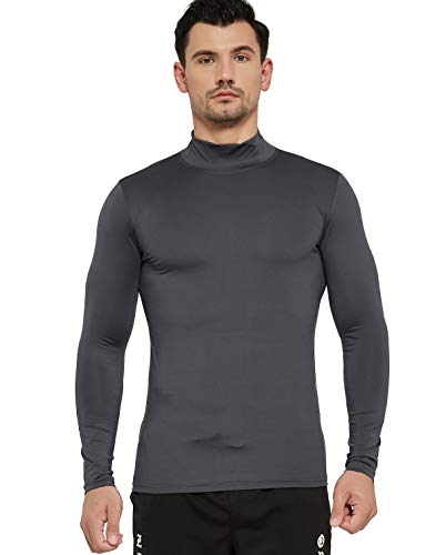 Red Plume Camiseta masculina Cool Dry-Fit com absorção de umidade e desempenho esportivo de manga co