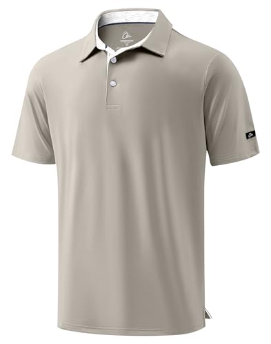 Image of Obla Mens Golf Shirt Short Sleeve Dry Fit Moisture Wicking Performance Athletic Casual Work Collared Polo Shirts for Men
