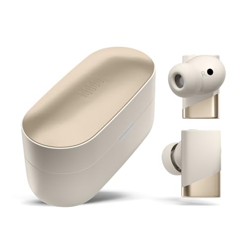 Image of Status Pro X Wireless Earbuds, Triple Speaker Driver, Hi-Res Audio with LDAC, 52dB ANC, 6 Beamforming Mics with VoiceLoom AI for Clearest Calls (Moonbeam)