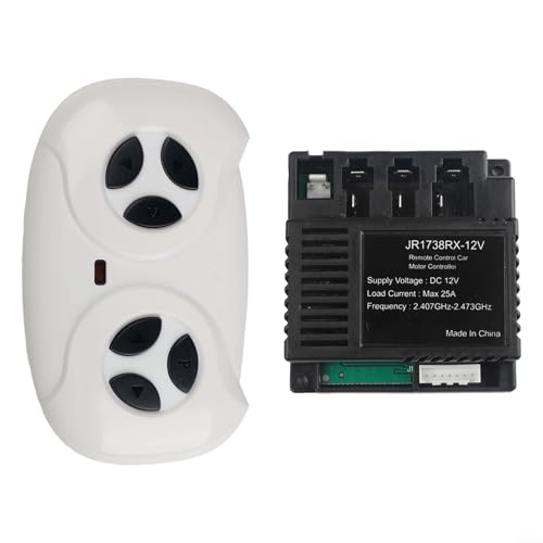 HOHOVYVY JR1738RX-12V Ricevitore per auto elettrica per bambini con telecomando da 2,4 G, funzione di avvio dolce (set completo)