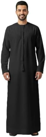 RAHMA Mens Emarati Thobe, Kandura, Traditional Dishdasha, Hand Stitched in Premium Fabric