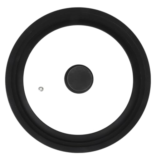 MUCKLILY Tapa para Olla de Vidrio Templado y Silicona Multiusos Resistente Golpes Compatible Cocina Inducción y Microondas