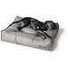 HUNTER Lancaster Hundebett, gesteppt, gemustert, weich gepolstert, 100 x 70 cm, grau