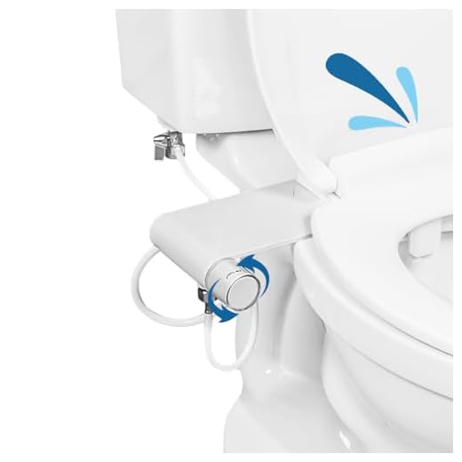 GenieBidet - Rear & Feminine Ultra Thin Toilet Attachment with Self Cleaning Dual Nozzles - No Wiring Needed - Easy 15 Minute Install. Hybrid Brass 3-way T with ON/OFF & [Travel Bidet Included]!