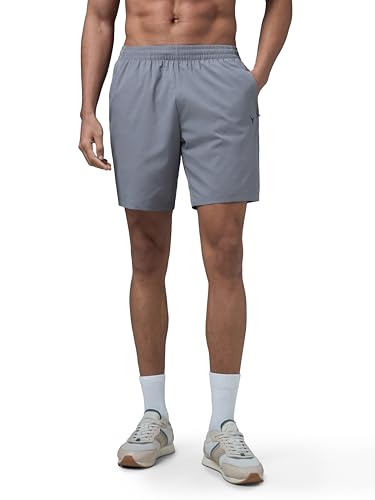 Image of TECHNOSPORT Men's Slim Fit Sports Shorts with Ts Flexi, Breathable Comfort for Gym, Running, Training