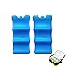 Vulevirtue 2 Unidades Paquete frío para Bolsa de refrigeración,Acumulador Frio, Ligero y Reutilizable, para Camping,refrigerador,Picnics,600ML(Azul)