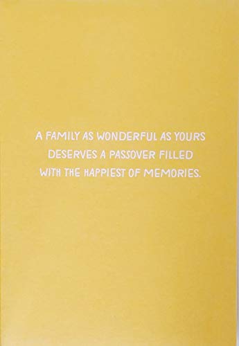 Greeting Card A Family As Wonderful As Yours Deserves A Passover Filled With The Happiest Of Memories - Jewish Holiday #TOP1