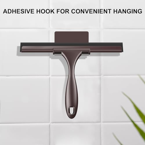 Image of SetSail Squeegee for Shower Glass Door Stainless Steel Shower Squeegee for Glass Doors All-Purpose Window Squeegee for Car Windshield Cleaning 10 Inches,Bronze