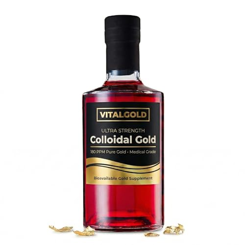 Colloidal Gold 180 PPM - 500ml - Ultra Strength Gold Supplement