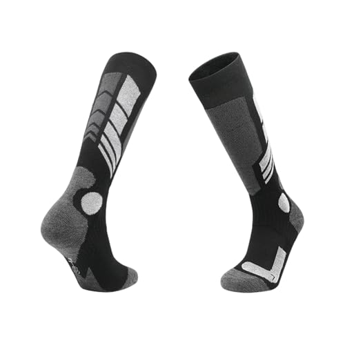 Fahoujs Chaussette D'hiver Thermique Respirante Pour Les Sports De Neige Texture Acrylique Hautement Élastique Anti-odeur Convient À Tout Confort De La Journée Chaussette De Ski Évacuant L'humidité